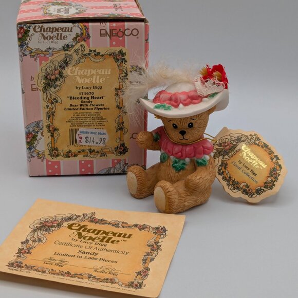 Chapeau Noelle Sandy "Bleeding Heart" (171670) 1995, Limited Edition Figurine - Picture 2 of 10